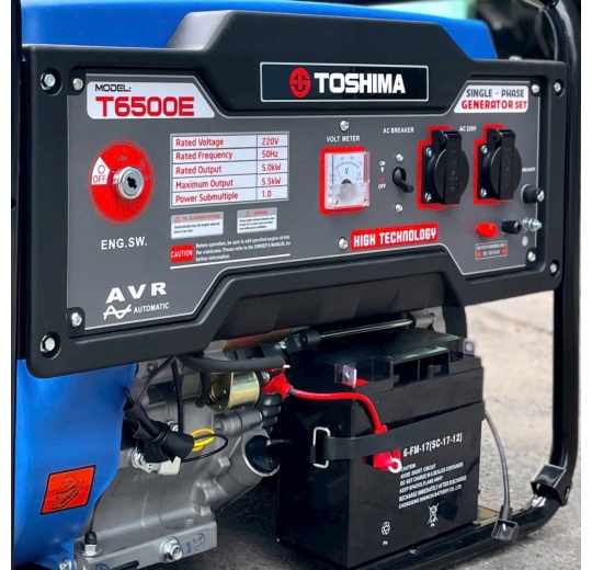 Máy phát điện chạy xăng Toshima T6500E